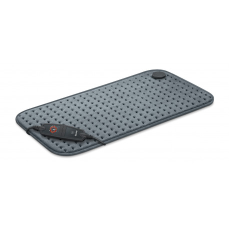 HK 123 Cosy Grey Green Planet - Coussin chauffant polaire taille XL