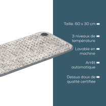 HK 126 XXL Teddy boucl? - Coussin chauffant XXL - Couleur taupe