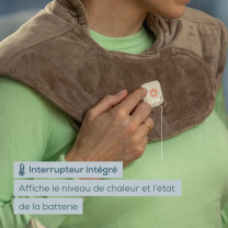 HK 165 GP Taupe - Coussin chauffant ? batterie pour ?paules