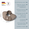 HK 165 GP Taupe - Coussin chauffant ? batterie pour ?paules