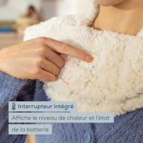 HK 165 GP Cr?me - Coussin chauffant ? batterie pour ?paules