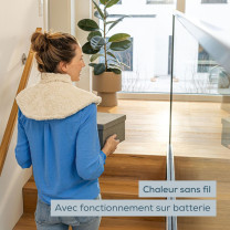 HK 165 GP Cr?me - Coussin chauffant ? batterie pour ?paules