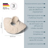HK 165 GP Cr?me - Coussin chauffant ? batterie pour ?paules