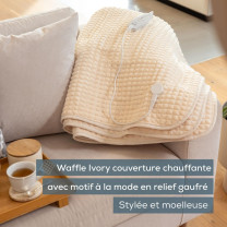 HD 72 Waffle ivoire - Couverture chauffante