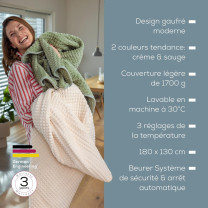 HD 72 Waffle ivoire - Couverture chauffante