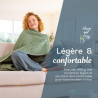 HD 72 Waffle vert - Couverture chauffante