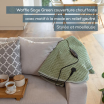 HD 72 Waffle vert - Couverture chauffante